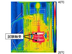 予圧変化測定装置の熱分布測定